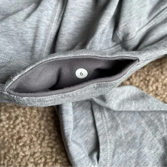 RARE Lululemon Superb Pant Sz 6 In Heathered Medium Grey - Picture 8 of 8